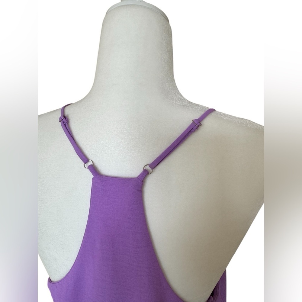 Dressy Womens Purple Tank - Picture 3 of 4